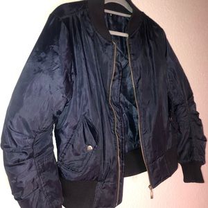 NAVY BOMBER JACKET